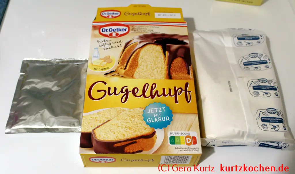 Gugelhupf von Dr. Oetker - Inhalt der Verpackung
