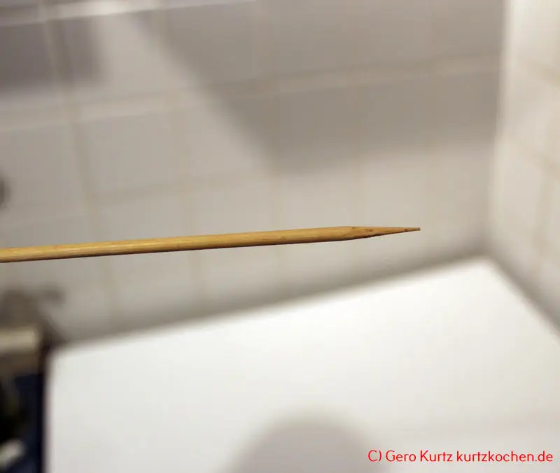 Backmischung Marmor Kuchen von Kathi - verwendetes Holzstäbchen