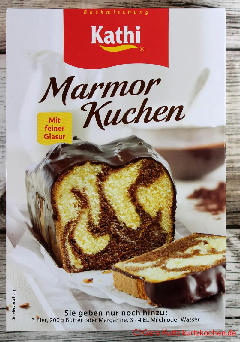 Backmischung Marmor Kuchen von Kathi - Verpackung Vorderseite