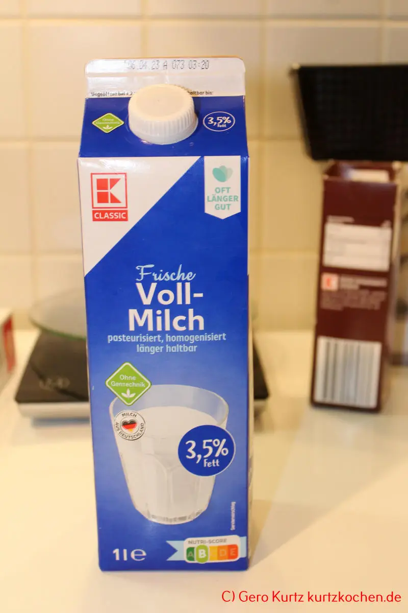 Backmischung Marmor Kuchen von Kathi - ein Tetrapack Milch von Kaufland