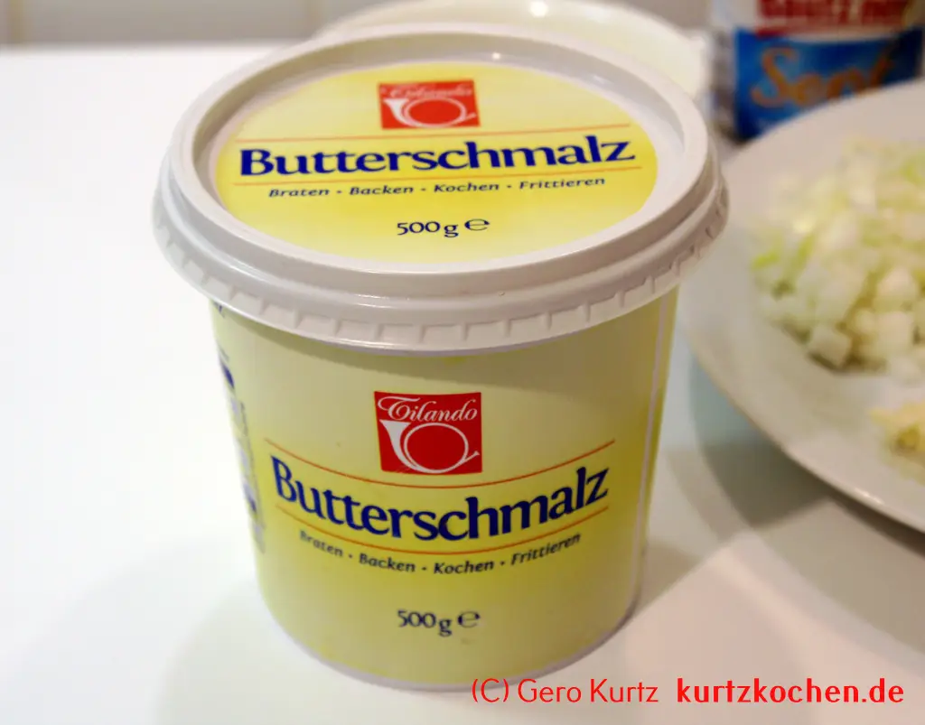 Rezept für Schweinerouladen - ein Topf Butterschmalz