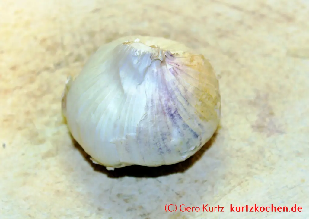 Rezept für Schweinerouladen - heile Knoblauchzwiebel