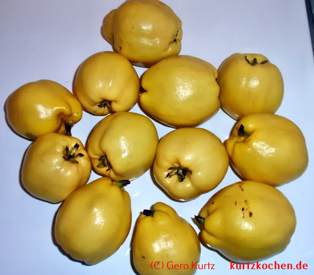 Grundrezept Marmelade - Quitten 