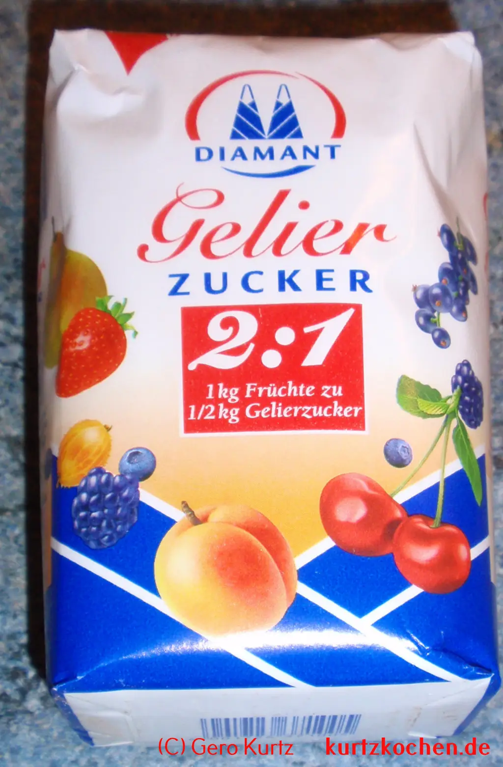 Grundrezept Marmelade - Tüte Gelierzucker 2:1