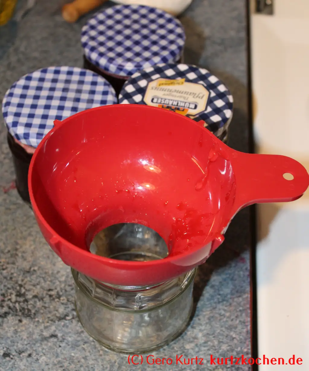 Rezept Johannisbeergelee - Marmeladentrichter
