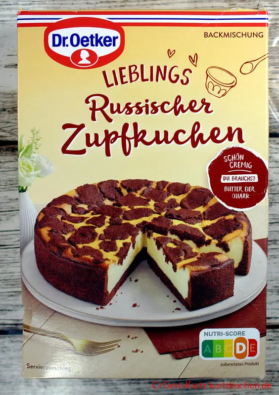 Russischer Zupfkuchen Dr Oetker - Verpackung Vorderansicht