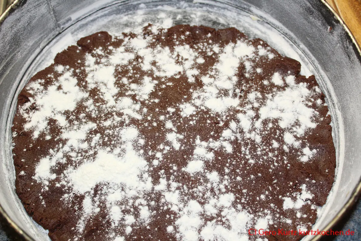 Russischer Zupfkuchen Dr Oetker - bemehlter Teig