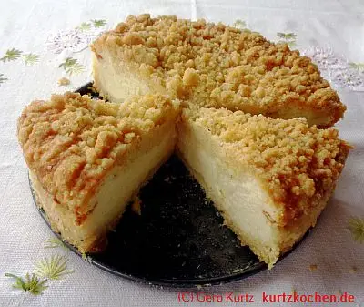 Quarkkuchen mit Butterstreuseln