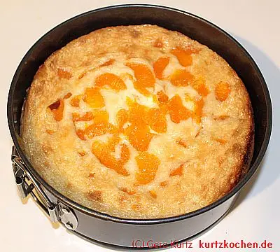 Thüringer Schmandkuchen mit Mandarinen