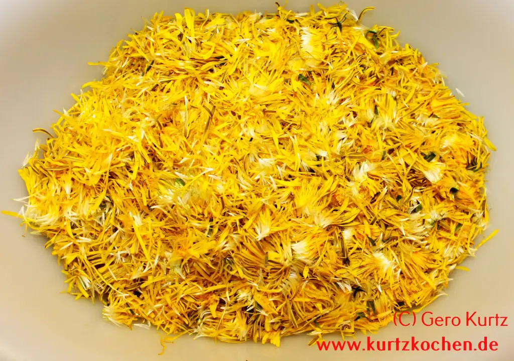 Butterblumenmarmelade Butterblumenblütenblätter