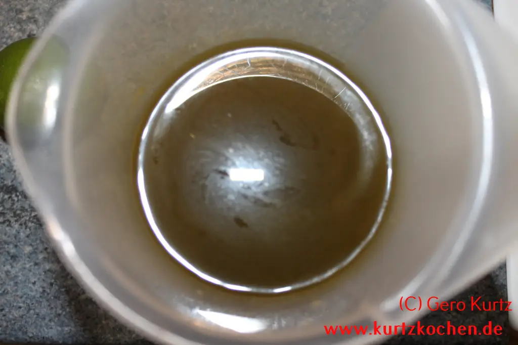 Butterblumenmarmelade Oberfläche vom Sud