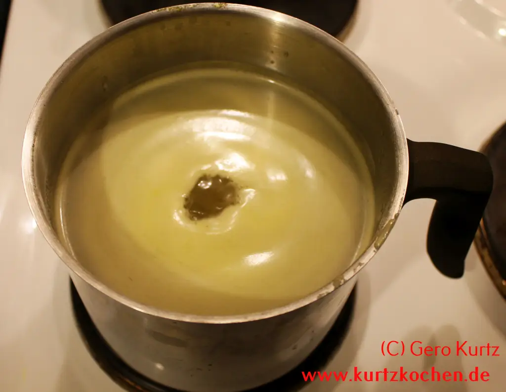 Butterblumenmarmelade kochender Sud