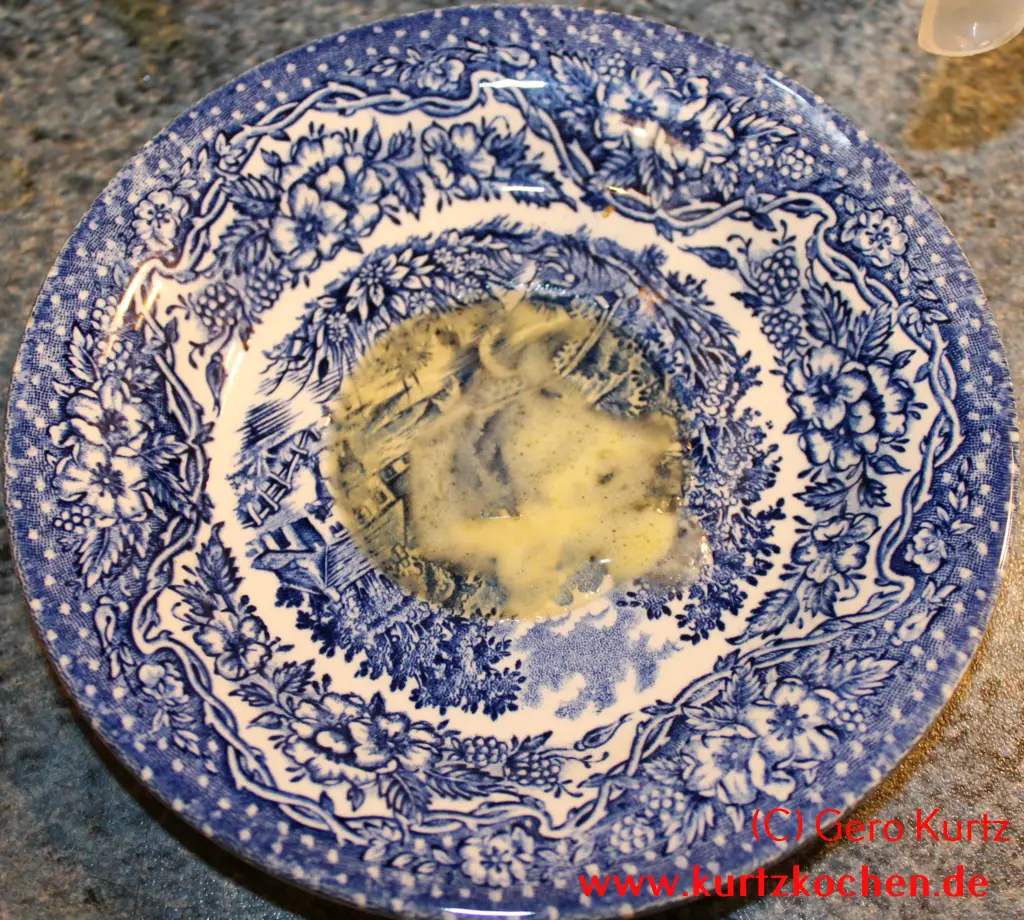 Butterblumenmarmelade Gelierprobe