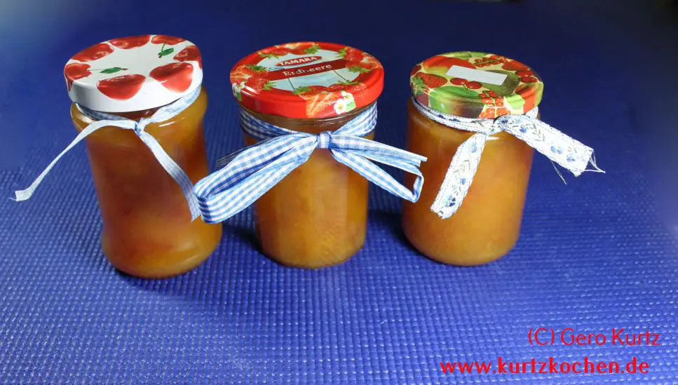 Mirabellenmarmelade 11 Mirabellenmarmelade mit Schleifen