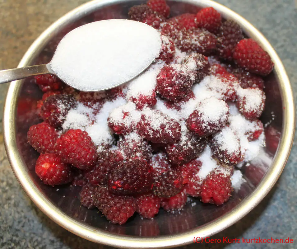 Taybeerenmarmelade - eingezuckerte Taybeeren