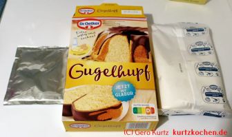Gugelhupf von Dr. Oetker - Inhalt der Verpackung