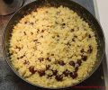 Streuselkuchen mit Pudding-Creme von Dr. Oetker- Streuselkuchen in der Springform fertig zum Backen