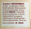 Streuselkuchen mit Pudding-Creme von Dr. Oetker - Zutatenliste auf der Verpackung