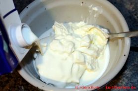Quark mit Pellkartoffeln - Quark mit Milch