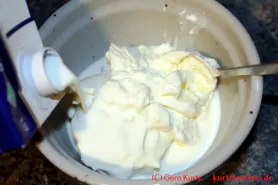 Quark mit Pellkartoffeln - Quark mit Milch