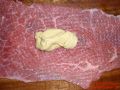 Rezept für Rinder Rouladen - Senfhaufen auf der Roulade