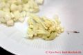 Rezept für Schweinerouladen - geschnittener Knoblauch