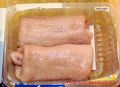 Rezept für Schweinerouladen - direkt aus der Verpackung genommen