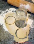 einfache Butterkekse - mit dem Glas ausstechen