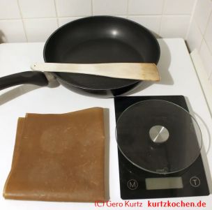 Selbst gebrannte Mandeln - Utensilien für die Zubereitung