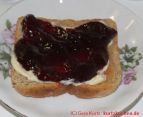 Brombeergelee, Brombeermarmelade - Brombeergelee auf Toastbrot