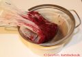 Brombeergelee, Brombeermarmelade - Brombeeren im Passierbeutel