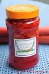Erdbeermarmelade mit Rhabarber