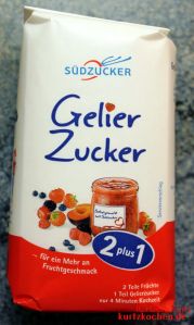 Quittengelee 64 - Tüte Gelierzucker Vorderseite