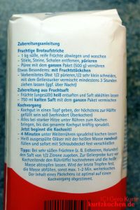 Quittengelee 65 - Gelierzucker von Südzucker - Rückseite