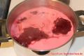 Taybeeren Tayberry Marmelade Gelee - sprudeln kochend