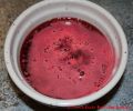 Taybeeren Tayberry Marmelade Gelee - heißer Taybeerengelee in einer Schale