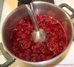 Taybeerenmarmelade - pürieren der Früchte