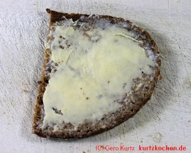 Butter selber machen - Stulle mit selbstgemachter Butter